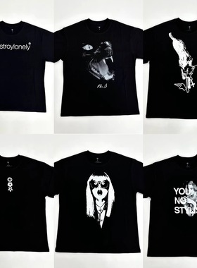 KK Playboicarti Ken Carson专辑限定短袖T恤夏季美潮opium风格