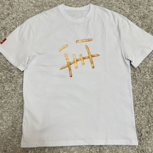 Travis-Scott-x-McDonalds-Fry-T-Shirt-White恶搞 街头 搞怪 T恤
