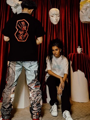 DICETINY X BLACK8MOB 联名款基础logo短袖T恤男夏季街头潮牌半袖