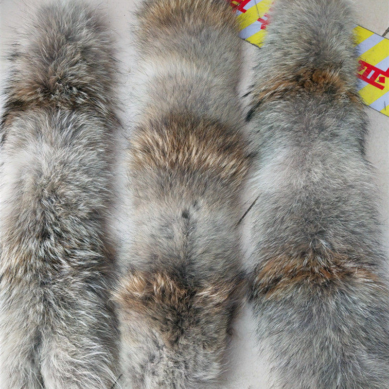 定制大鹅羽绒服毛领单买狼毛毛领单卖原装毛领子皮草真毛领帽条