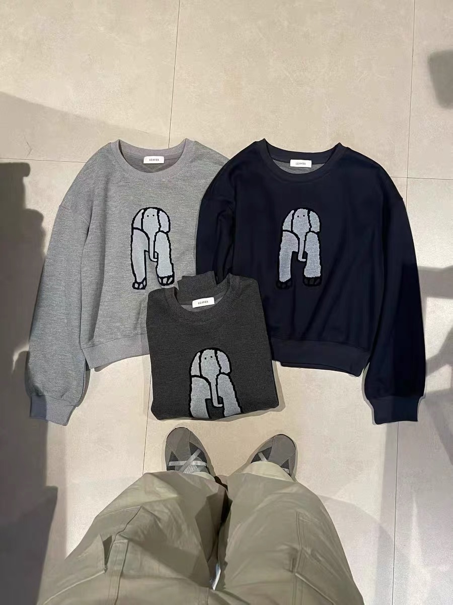 LEAVES叶子家宽松显瘦小象卫衣