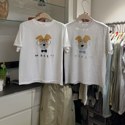 LEAVES叶子家韩版复古T恤