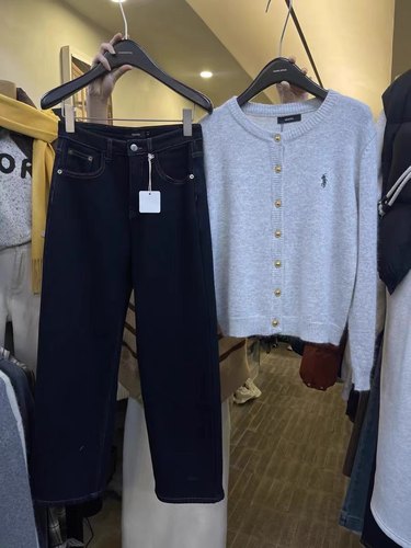 加厚2023冬季复合绒通勤长裤