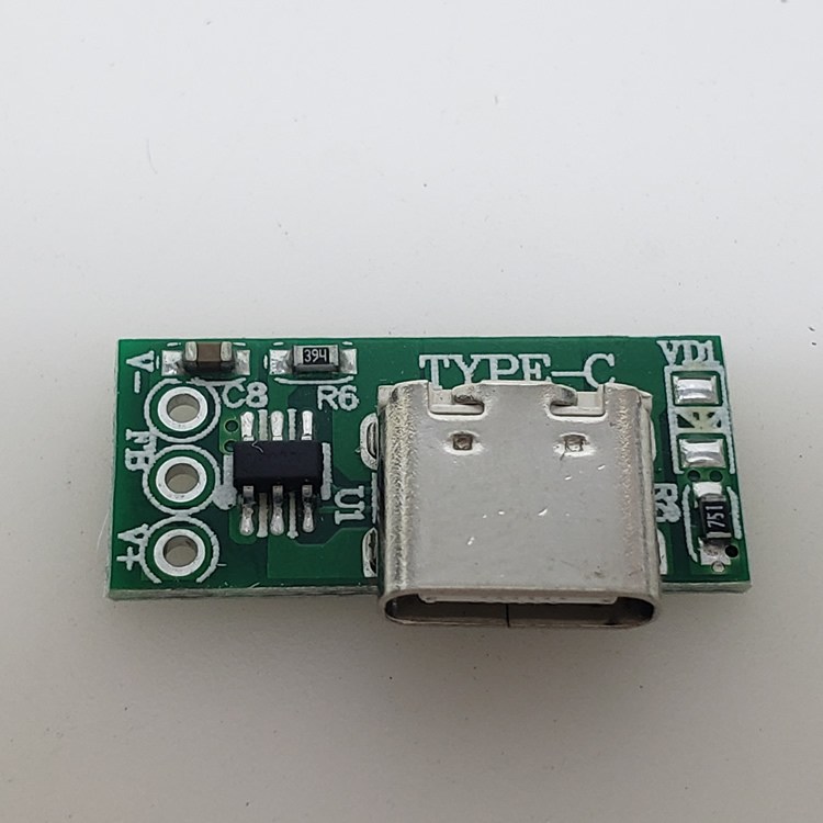 10只价type-c插座母座接线板主板电路板带充电管理芯片