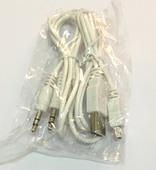 3.5公头对公头aux音频线mini usb电源线充电线插卡音响配套线