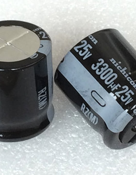 正品日本nichicon 3300uf/25V 发烧音响音频 电源滤波电解电容