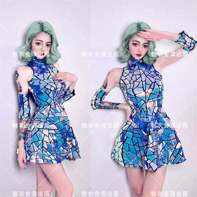 GOGO演出服DJ歌手科技感舞台装