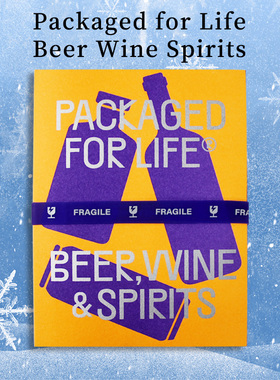 【特价清仓】英文原版 Packaged for Life Beer Wine Spirits 生活包装啤酒葡萄酒和烈酒 酒包装作品集平面设计书