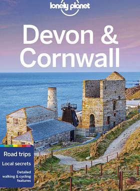 【特价清仓】英文原版 Devon Cornwall 5 德文和康沃尔 5 Lonely Planet 德文郡和康沃尔郡旅游指南美食教堂生活旅游书籍