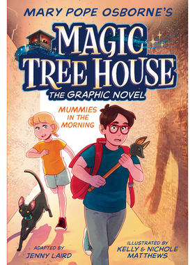 【特价清仓】英文原版 Mummies In The Morning 早上的木乃伊 Jenny Laird 时间旅行冒险故事魔法奇幻漫画书籍