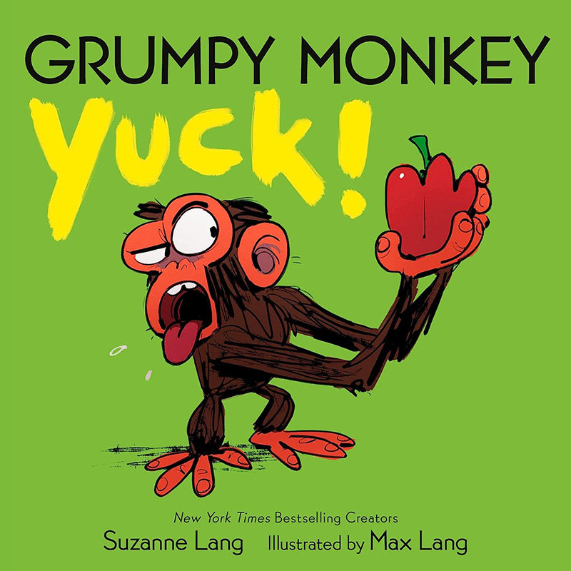【预售】英文原版 grumpy monkey yuck 脾气暴躁的猴子恶心 suzanne