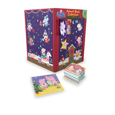 【预售】英文原版 Peppa Pig 2021 Advent Book Collection小猪佩奇 粉红猪小妹24本节日礼品故事 儿童英语启蒙节日绘本书籍