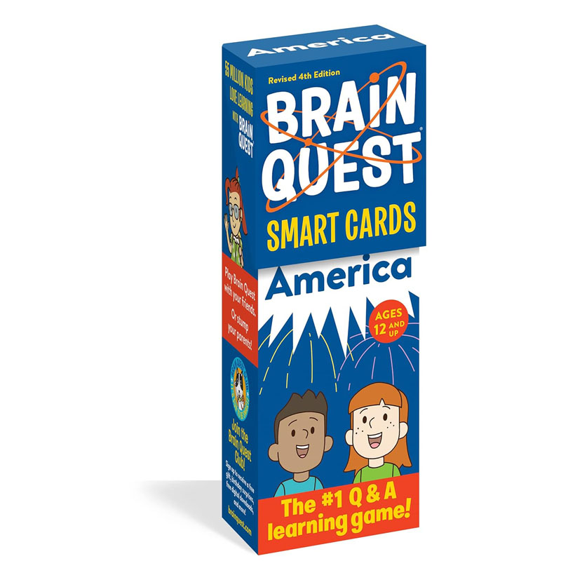 【预售】英文原版Brain Quest America Smart Ca