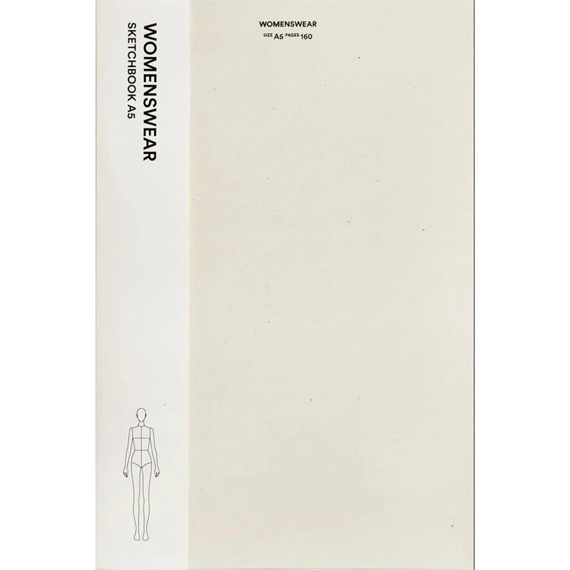 【预售】英文原版Womenswear Sketchbook A5 /anglais 时尚女装素描本A5 Fashionary International Limited 绘画素描书籍