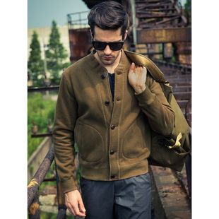 AK男装集市店抓绒卫衣外套男男士抓绒衣开衫男款棒球服扣子美式