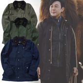 集缎纹厚款 羊毛混纺猎装 无蜡夹克中长款 AK男装 风衣BEAUFORT收腰版