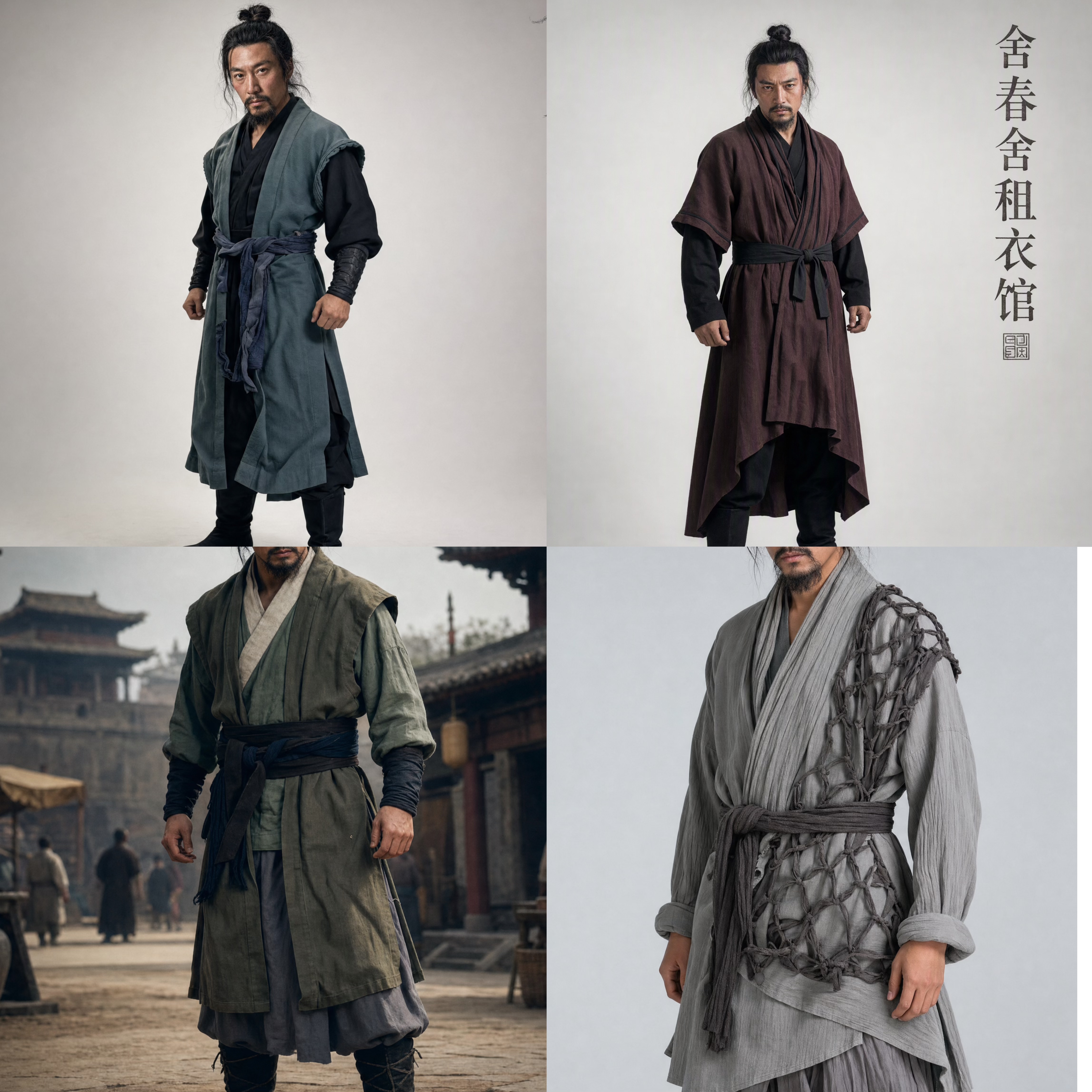 舍春舍水浒传古装出租宋代平民侠客服浪子侠客粗布汉服演出租赁