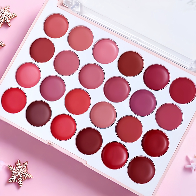 MISS ROSE24色口红唇板提升气色中国红豆沙色哑光雾面易上色