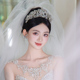2025韩系新款 高级感水钻新娘头饰结婚婚纱公主生日成人礼皇冠发饰