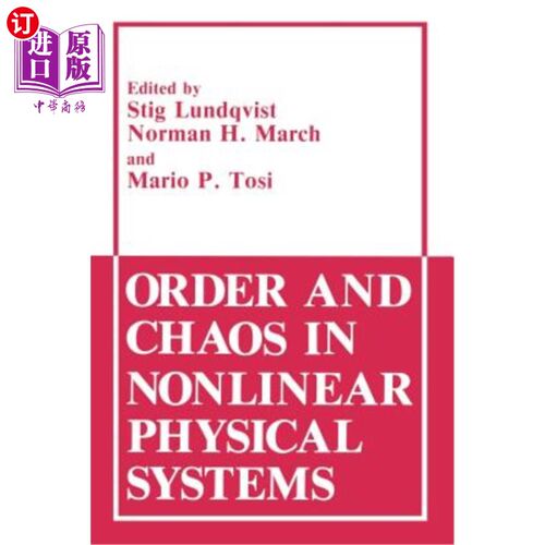 海外直订Order and Chaos in Nonlinear Physical Systems 非线性物理系统的有序与混沌