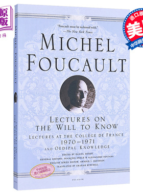 Lectures on the Will to Know:1970-1971 英文原版 求知意志演说：法兰西学院课程系列1：1970-1971 Michel Foucault【中商?