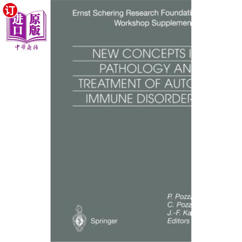 海外直订医药图书New Concepts in Pathology and Treatment of Autoimmune Disorders 自身免疫疾病的病理学和治疗的新概念