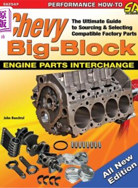 海外直订Chevy Big-Block Engine Parts Interchange: The Ultimate Guide to Sourcing and Sel 雪佛兰大缸体发动机零件交换