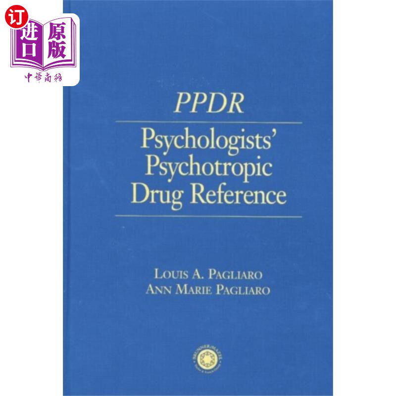 海外直订医药图书Psychologists' Psychotropic Drug Reference 心理学家精神药物参考