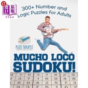 Adults 300多个成人数字和逻辑拼图 300 Logic Puzzles and Sudoku Number 数独游戏 海外直订Mucho for Loco