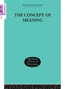 海外直订Concept of Meaning 意义概念