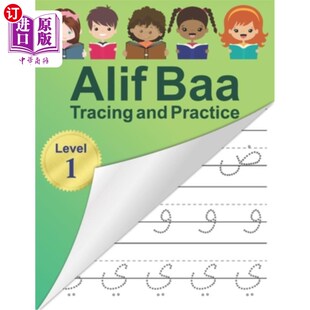海外直订Alif Baa Tracing and Practice: Arabic Alphabet letters Practice Handwriting Work Alif Baa追踪