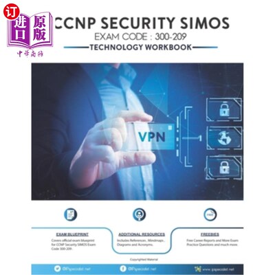 海外直订CCNP Security SIMOS Workbook: Exam (300-209) CCNP安全SIMOS工作手册:考试(300-209)