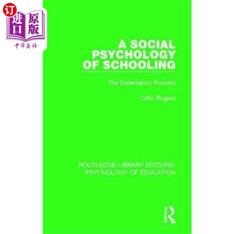 海外直订Social Psychology of Schooling 学校教育社会心理学