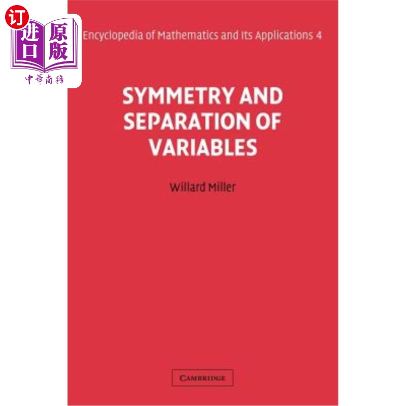 海外直订Symmetry and Separation of Variables 变量的对称性与分离
