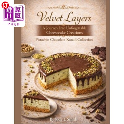 海外直订Velvet Layers: A Journey into Unforgettable Cheesecake Creations 天鹅绒层：难忘芝士蛋糕创作之旅