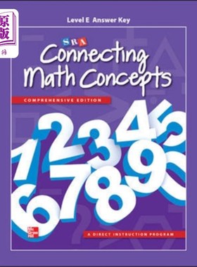 海外直订Connecting Math Concepts Level E, Additional Ans... 连接数学概念水平E，额外的答案关键