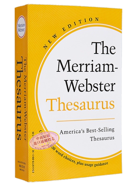 麦林韦氏同义词词典 2023年新版 The Merriam-Webster Thesaurus 2023 英文原版 英语字典 进口教辅参考书工具书【中商原版】