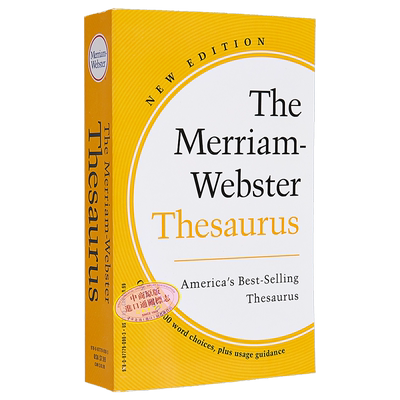 麦林韦氏同义词词典 2023年新版 The Merriam-Webster Thesaurus 2023 英文原版 英语字典 进口教辅参考书工具书【中商原版】