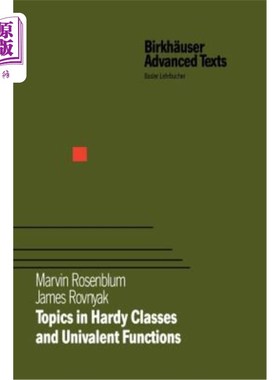 海外直订Topics in Hardy Classes and Univalent Functions Hardy类和单叶函数中的主题