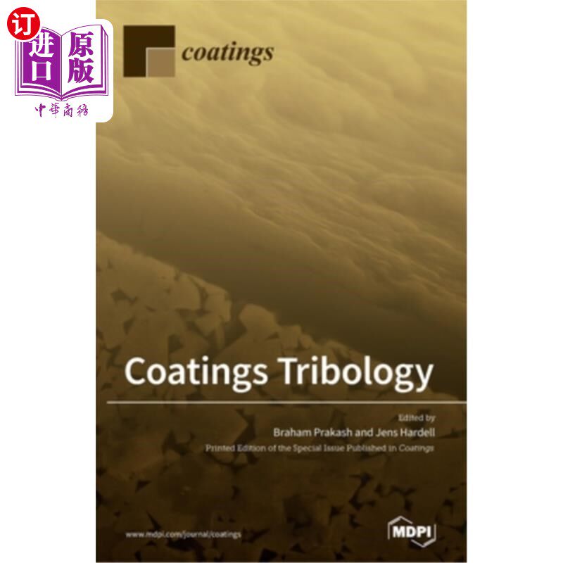海外直订Coatings Tribology 涂层摩擦学