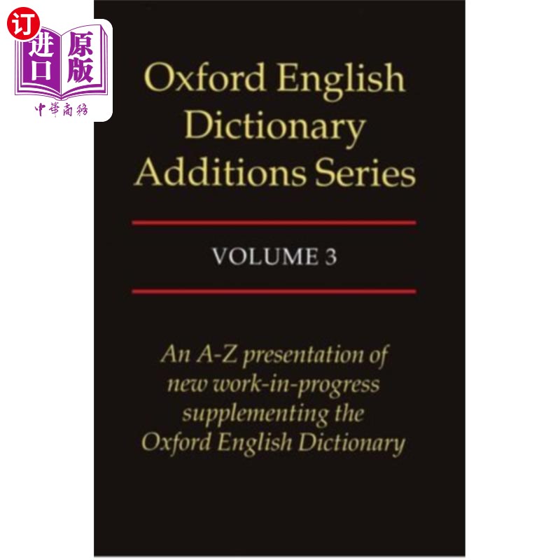 海外直订Oxford English Dictionary Additions Series: Volu... 牛津英语词典增补系列:第三卷