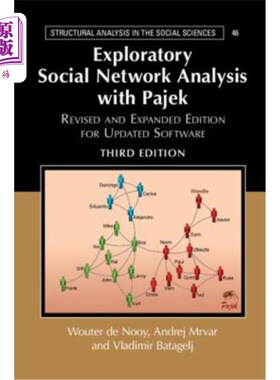 海外直订Exploratory Social Network Analysis with Pajek: Revised and Expanded Edition for Pajek的探索性社交分析