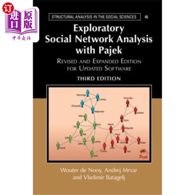 海外直订Exploratory Social Network Analysis with Pajek: Revised and Expanded Edition for Pajek的探索性社交分析