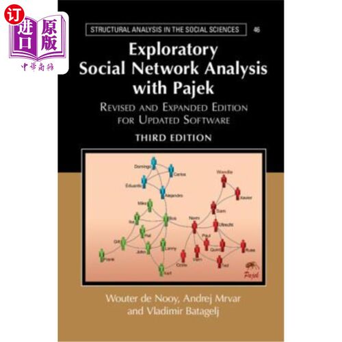 海外直订Exploratory Social Network Analysis with Pajek: Revised and Expanded Edition for Pajek的探索性社交分析