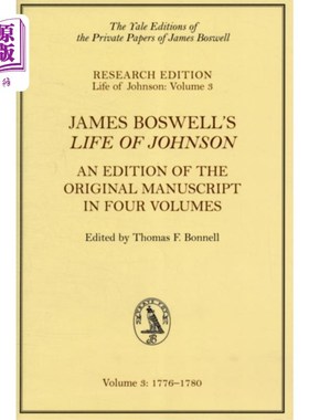 海外直订James Boswell's Life of Johnson 詹姆斯·博斯韦尔的《约翰逊生平》