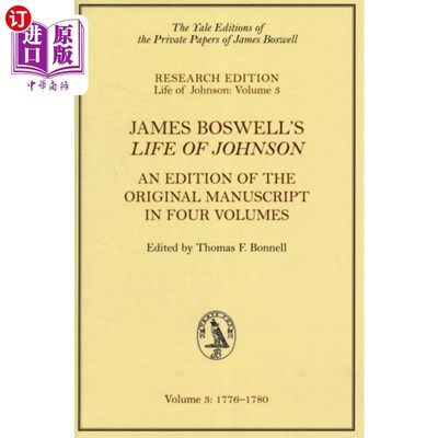 海外直订James Boswell's Life of Johnson 詹姆斯·博斯韦尔的《约翰逊生平》