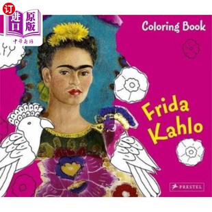 海外直订Coloring Frida Kahlo 彩色书Frida Book