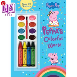 World Peppa Pig 海外直订Peppa 多彩世界 Colorful 粉红猪小妹