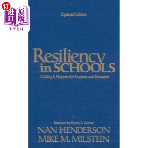海外直订Resiliency in Schools: Making It Happen for Students and Educators 学校的弹性：让学生和教育工作者都有弹性
