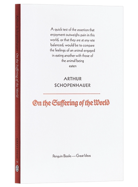 叔本华：论世间苦难 英文原版 Penguin Great Ideas:On The Suffering of the World Arthur Schopenhauer【中商原版】